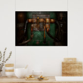 Steampunk – 電気 – スイッチを引く ポスター (キッチン)