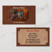 Steampunk -電気-ヒューズのパネル 名刺 (正面/裏面)