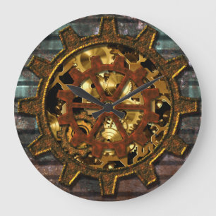 Steampunk 11の柱時計の選択 ラージ壁時計