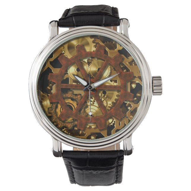 Steampunk 11 Watch & Numeral Options 腕時計 (正面)