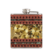 Steampunk 4 Flaskのオ包まれたプション フラスク (裏面)