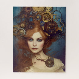 Steampunk Alice Stunning Fantasy Portrait  ジグソーパズル