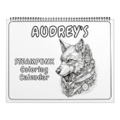 Steampunk Animals Coloring Calendar カレンダー (カバー)