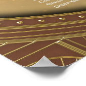 Steampunk Anubis Fox Portrait  ポスター (角)