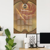 Steampunk Anubis Fox Portrait  ポスター (ホームオフィス)