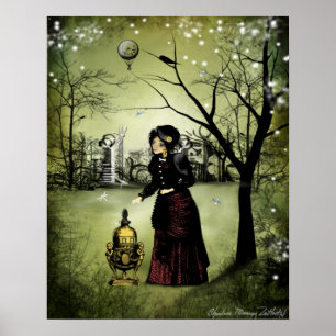 Steampunk Art Poster - At the End of the Day ポスター