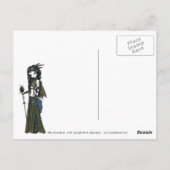 Steampunk Aviatrix妖精はがき「Cloud Burst」 ポストカード (裏面)