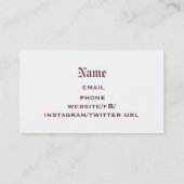 Steampunk Balloon Businessまたはカー連絡ド コーリングカード (裏面)