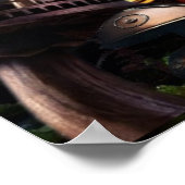 Steampunk Bears in Clockwork Forest Fantasy Art ポスター (角)