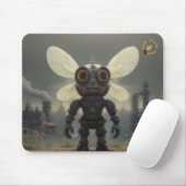 Steampunk Bee Muismat Bob's Bees マウスパッド (マウス)