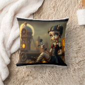 Steampunk Betty クッション (ブランケット)