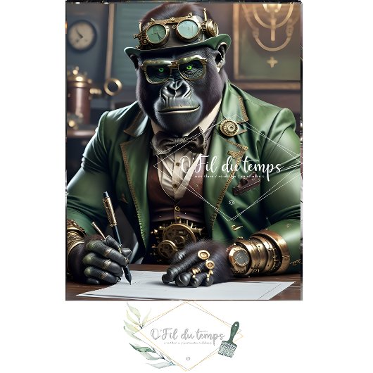 Steampunk Black Gorilla big boss 2 薄葉紙