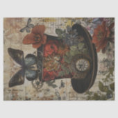 Steampunk Black Hat Decoupage 薄葉紙 (正面)