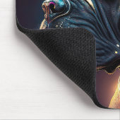 Steampunk Boxer Dog マウスパッド (コーナー)