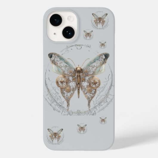 Steampunk Butterfly Shirt  Case-Mate iPhoneケース (裏面)