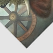 Steampunk Calf Whimsical Vintage Farm Decoupage 薄葉紙 (詳細)