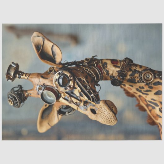 Steampunk camel geared decoupage 薄葉紙 (正面)