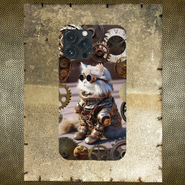 Steampunk CatとギアiPhone / iPadケース iPhone 13 Pro Maxケース