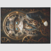 Steampunk Catフォーマル In Uniform G4L Decopage 薄葉紙 (正面)