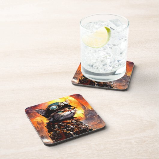 Steampunk Cat II コースター (右側)