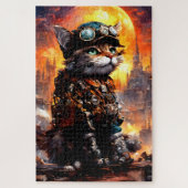 Steampunk Cat II ジグソーパズル (縦)