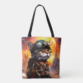 Steampunk Cat II トートバッグ (裏面)