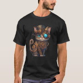 Steampunk Cat Steampunk Kitten Lovers Fantasy Cats Tシャツ (正面)