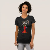 Steampunk Catrina/Dia de los Muertos T-shirt Tシャツ (正面フル)