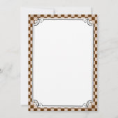 Steampunk Checkerboard結婚式招待状 招待状 (裏面)