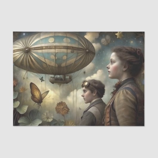 Steampunk Children Airship 薄葉紙 (正面)