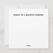 Steampunk Christmas Beaverカスタマイズ可能 シーズンカード (裏面)