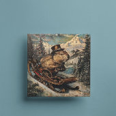 Steampunk Christmas Beaverカスタマイズ可能 シーズンカード