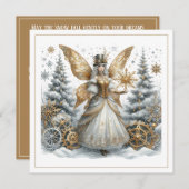 Steampunk Christmas – Golden Fairy in Snowy Forest (正面/裏面)