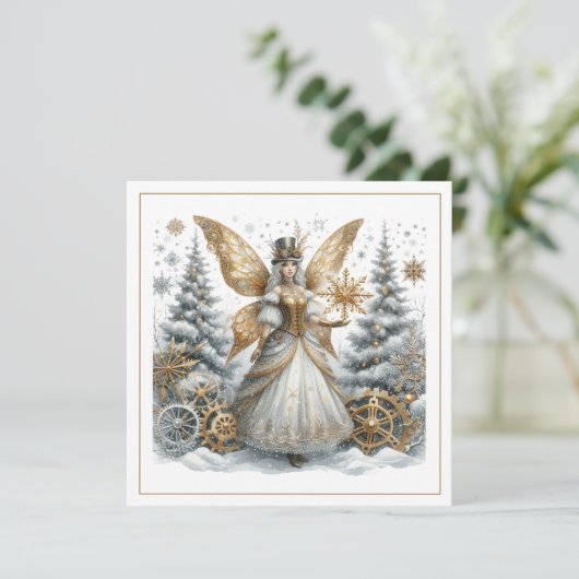 Steampunk Christmas – Golden Fairy in Snowy Forest (スタンド正面)