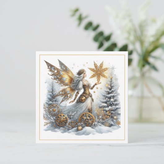 Steampunk Christmas – Golden Fairy with Snowflake  (スタンド正面)