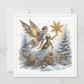 Steampunk Christmas – Golden Fairy with Snowflake  (正面)