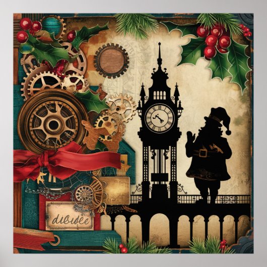 Steampunk Christmas Poster ポスター (正面)