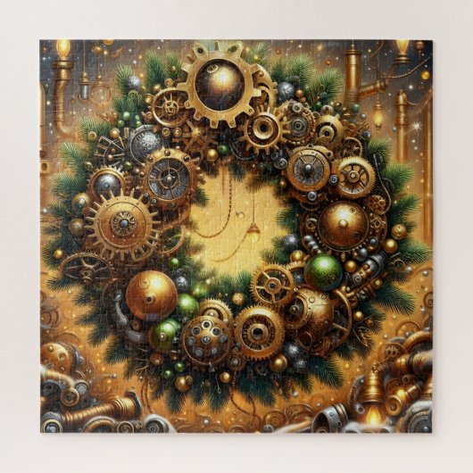 Steampunk Christmas Puzzle ジグソーパズル (縦)