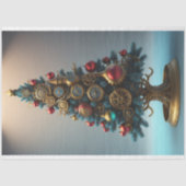 Steampunk Christmas tree with metal gears 薄葉紙 (正面)