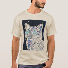 Steampunk Circuit Cat - Cyberpunk Feline Art Tee Tシャツ