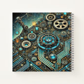 Steampunk Circuitry & Cybernetic System ノートブック (裏面)