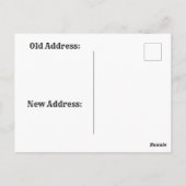 Steampunk City with Balloon New Address ポストカード (裏面)