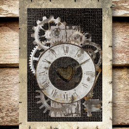 Steampunk Clock and Gears Jigsaw Puzzle ジグソーパズル