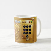 Steampunk clock coffee mug コーヒーマグカップ (正面右)