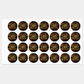 Steampunk clock with antique gears ラベル (シート)