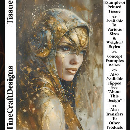 Steampunk ClockpunkメタリックウーマンCV2デコページ 薄葉紙