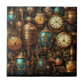 Steampunk Clocksセラミックタイル タイル (正面)