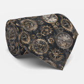 Steampunk Clocks Custom Necktie Tie ネクタイ (ロール)