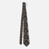 Steampunk Clocks Custom Necktie Tie ネクタイ (裏面)