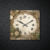 Steampunk Clocks Wall Clock スクエア壁時計